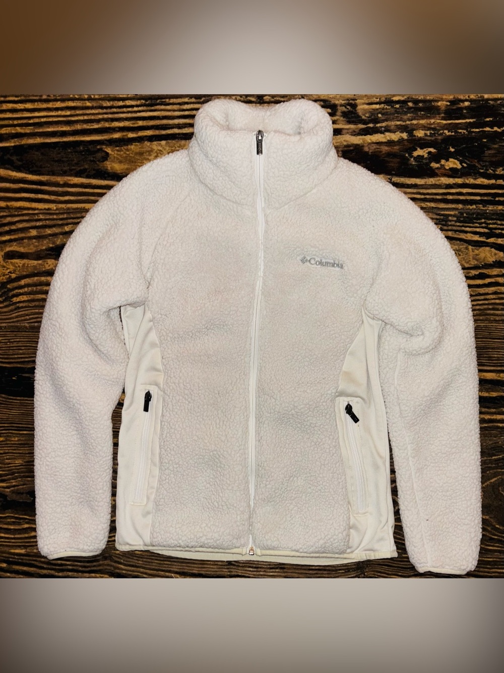 Columbia Fireside II Full Zip Sherpa Fleece in Cream